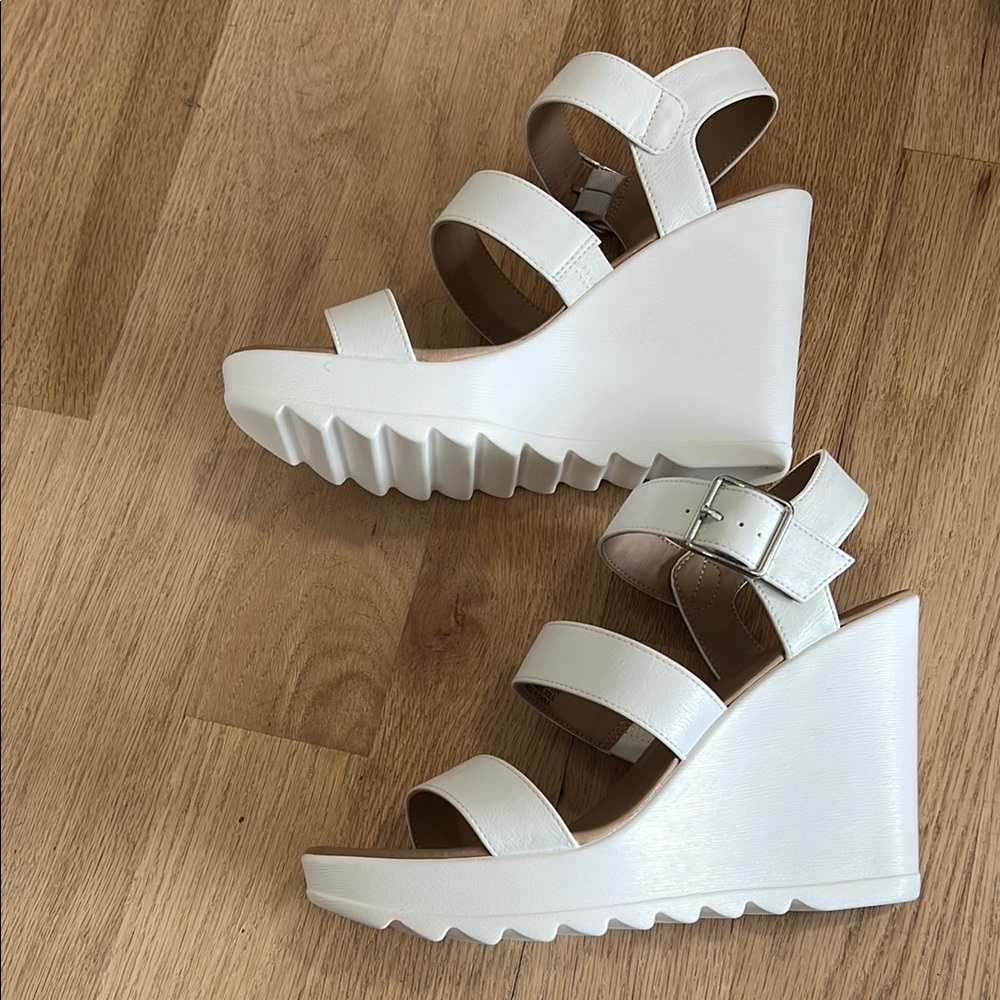 White Strappy Sandals
